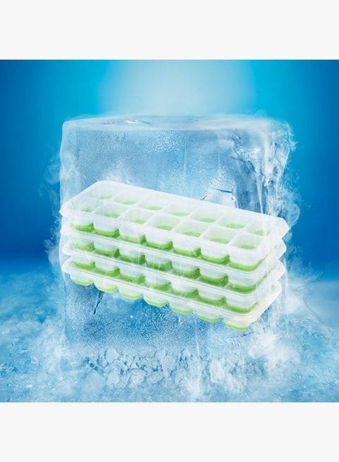 Olliwon 4-Piece Ice Cube Tray Green 89g