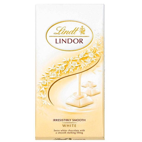 Buy Lindt Lindor Swiss White Chocolate 100 Gram Online - Shop Food ...