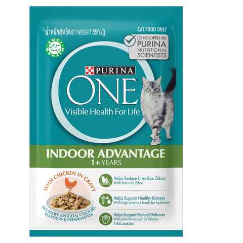 Purina One Indoor Advantage 1 Years With Chicken In Gravy Cat