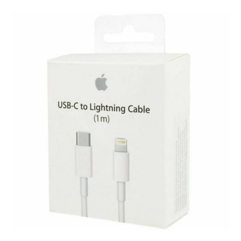 Buy Apple USB-C to lightning cable for iPhone & iPad, 1M, White Online -  Shop Smartphones, Tablets & Wearables on Carrefour Saudi Arabia