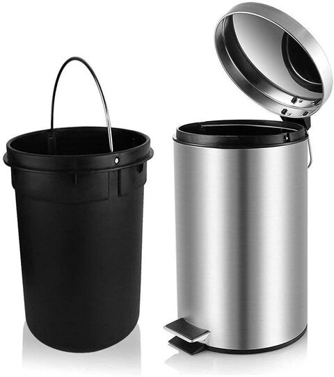 Stainless steel 2024 dustbin round