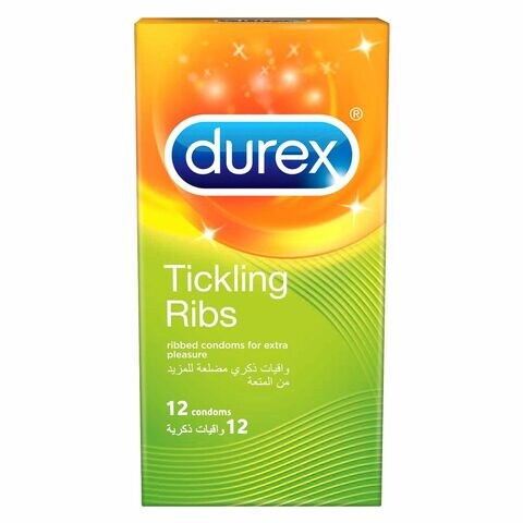 Buy Durex Tickling Ribbed Condoms x12 in UAE