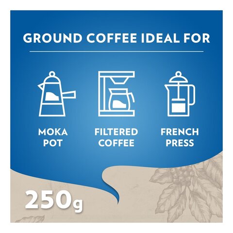 Lavazza Dek Decaffeinated Ground Coffee 250g