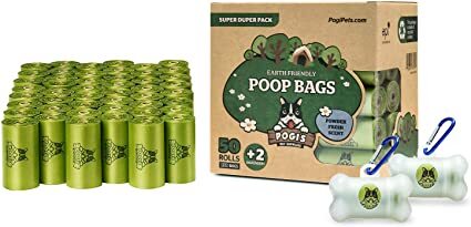 Buy Poop Bags - 50 Rolls (750 Dog Poo Bags) +2 Dispensers - Scented, Leak-Proof, Biodegradable Poo Bags for Dogs in UAE