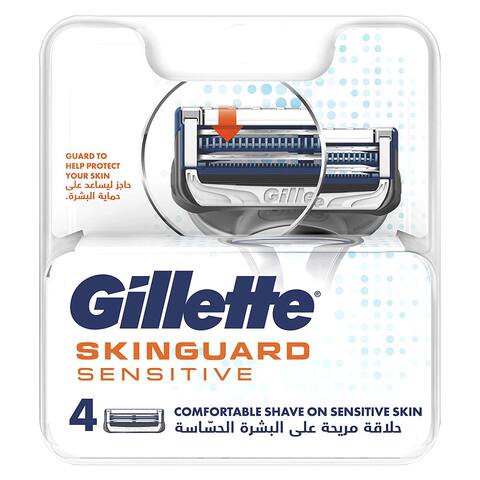 اشتري جيليت سكين جارد شفرات ماكينة الحلاقة للرجال للبشرة الحساسة - 4 شفرات في مصر
