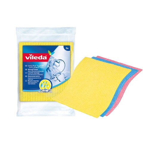Vileda Sponge Cloth / Cleaning Cloth 3 Pieces
