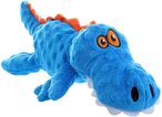 Buy Godog Gators With Chew Guard Technology Durable Plush Squeaker Dog Toy, Blue, Mini (Just For Me) in UAE