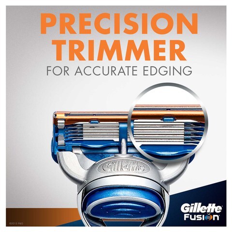 Gillette Fusion Manual Shaving Razor Blade Silver 4 count