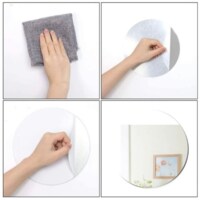 Deals for Less - Heart Shape 3D Mirror Wall Sticker Home Decoration Silver