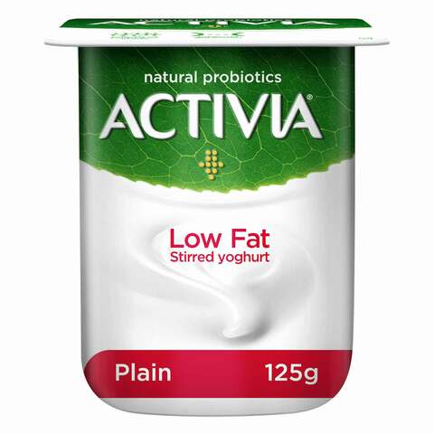Activia Stirred Yoghurt Low Fat Plain 120g