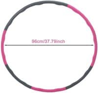 Aiwanto Hoola Hoop Hula Hoop Fitness Accessories 2.65lb,37.79in Wide 8 Section Detachable Design Home Exercise Yoga Fitness Hoop