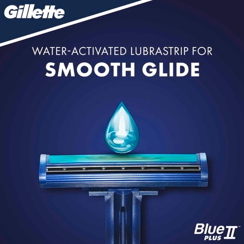 Gillette Razor Blue 2 Blades Plus Disposable 10 Pieces