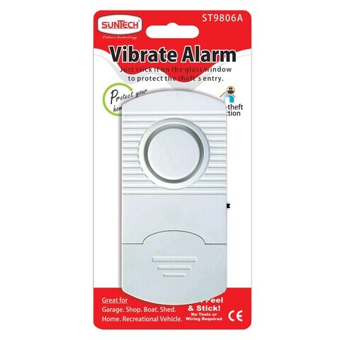 Suntech Vibrate Alarm System ST9806AA White