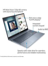 HP 2022 15.6&quot; FHD Micro-Edge Laptop, AMD Ryzen 5 5500U 6-Core (Beat i7-1160G7, Up To 4GHz), 32GB RAM, 1TB PCIe SSD, AMD Radeon Graphics, WiFi, HDMI, Fast Charge, Windows 11