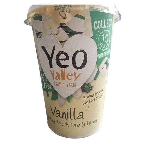 Buy Yeo Valley Organic Fat Free Vanilla Yogurt 450g in UAE