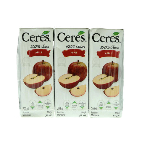 Ceres 100% Apple Juice 200ml Pack of 6