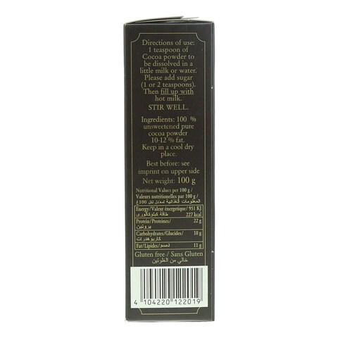 Hintz Fine Dark Cocoa Powder 100 Gram