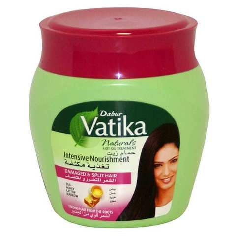 Buy Vatika Hot Oil Treatment Intensive Nourishment For Damaged And Split  Hair Egg And Honey And Castor Marrow 500 Gram Online - Shop Beauty &  Personal Care on Carrefour Jordan