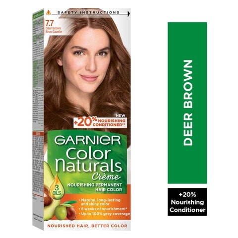 Garnier Color Naturals Creme Nourishing Permanent Hair Colour 7.7 Deer Brown