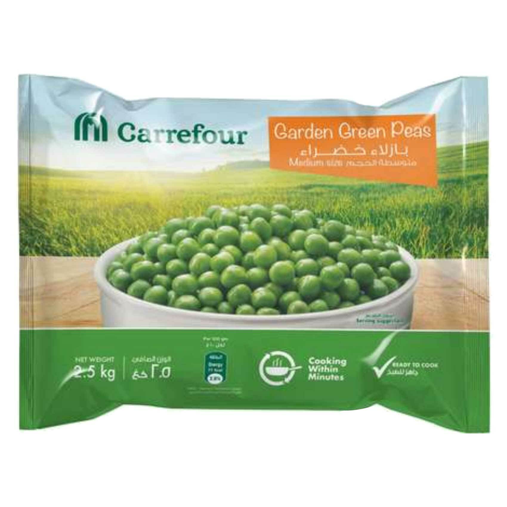 Buy Carrefour Green Peas 2.5kg Online Shop Frozen Food on Carrefour UAE