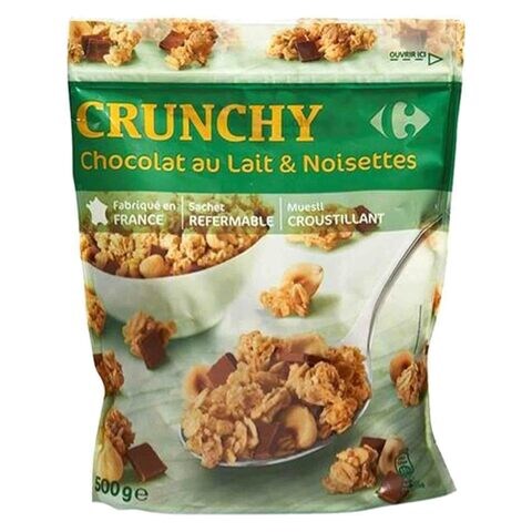 Carrefour Crunchy Milk Chocolate And Hazelnut Cereal 500g