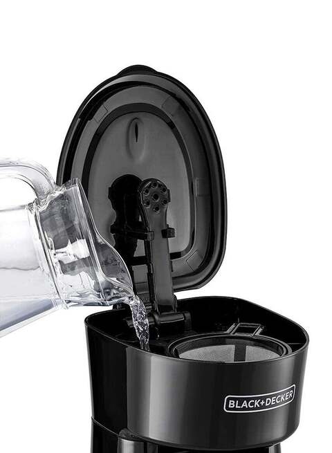 Black+Decker Coffee Machine, 650W, 360ml Travel Mug, Black - DCT10-B5
