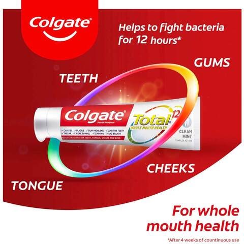 Colgate Total 12 Hour Protection Clean Mint Toothpaste 150ml