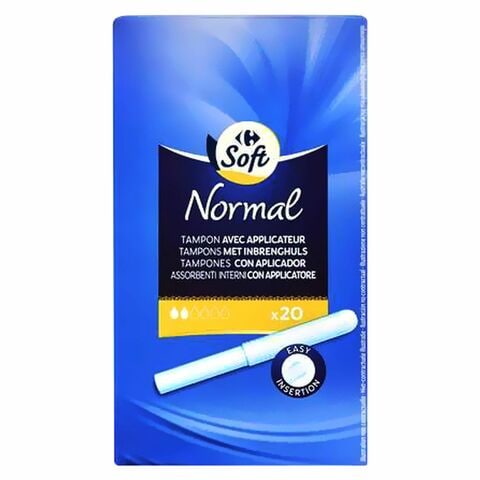 Carrefour Normal Tampon Applicator White 20 count