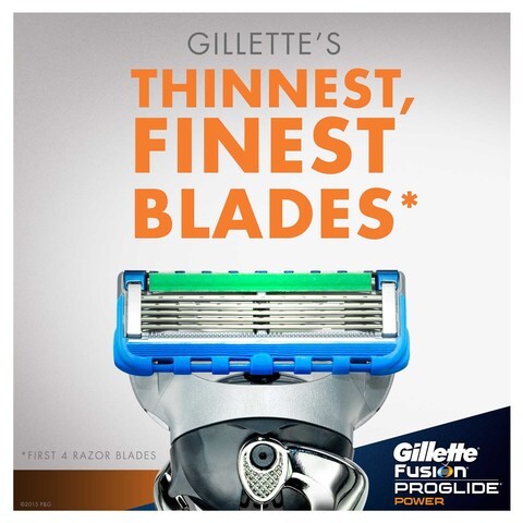 Gillette Fusion Proglide Power Men&#39;S Razor Blade Refills 4 Count