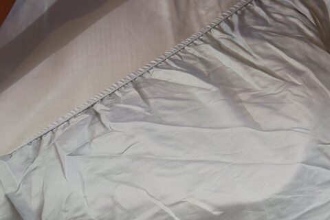 Pan Emirates Home Furnishings Ritzy Organic Cotton Sateen Fitted Sheet Silver 200X210+30cm
