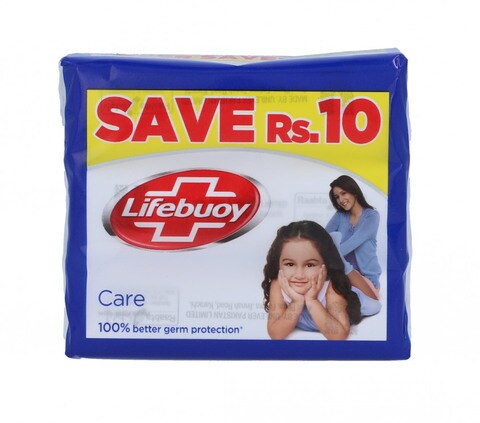 Lifebouy Care with Activ Silver Soap Bar 106 gr (Pack of 3)