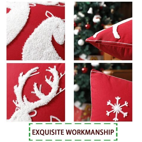 Christmas pillow hot sale decor