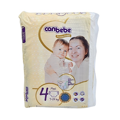 Canbebe Premium Comfort Baby Diapers Maxi Size 4 18 Count 4 To 14 kg