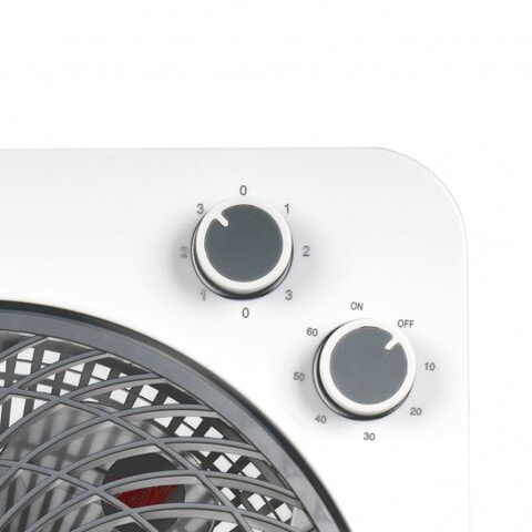 AFRA Japan Electric Box Fan, 45W, 5 Blades, 3 Speeds, Portable, White, G-Mark, ESMA, RoHS, And CB Certified, 2 Years Warranty