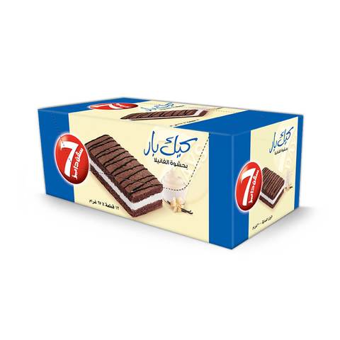 Buy 7 Days Cake Bar Vanilla Filling 25 G X 12 Pieces Online Shop Bakery On Carrefour Saudi Arabia