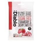 Buy Diablo Sugar Free Strawberry And Cream Sweets Candy 75g in Kuwait