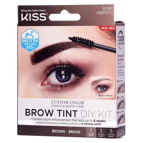 Kiss Brow Tint Diy Kit Brown Tint KEBT01C