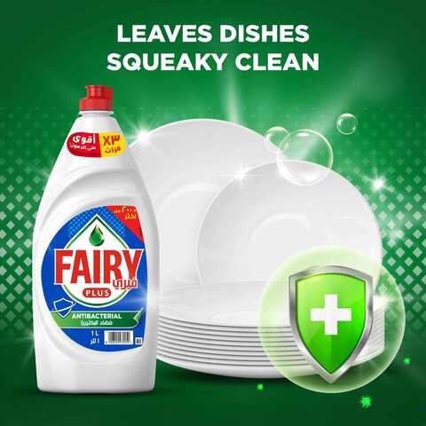 Fairy Plus Antibacterial Dishwashing Liquid Soap With Alternative Power To Bleach 800ml