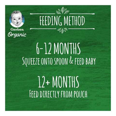 Gerber Organic Mango Puree Green 90g