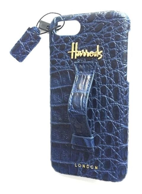 Harrods - Protective Case Cover For Apple iPhone 7/8 Plus With Finger Grip Blue