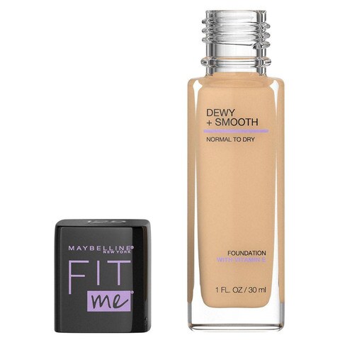 Maybelline New York Fit Me Dewy+Smooth Foundation SPF23 30ML 128 Warm Nude