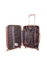 PK 3-Piece Luggage Trolley Set With Briefcase, Rose Gold