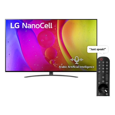 LG NanoCell TV 55 inch NANO84 Series New 2022 Cinema Screen Design 4K Active HDR webOS22 with ThinQ AI 55NANO846QA