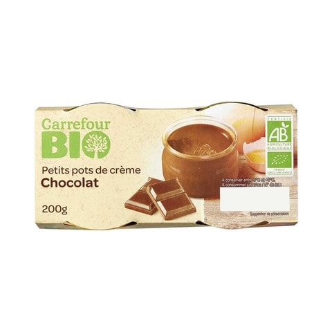 Buy Carrefour Bio Chocolate Dessert 100g X 4 in Saudi Arabia