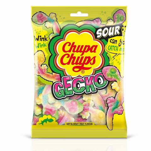 Chupa Chups Sour Gecko Fruit  Jellies 90g