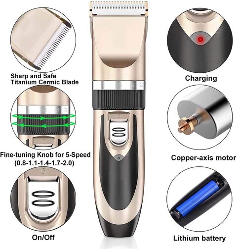 Buy Jjone Dog Shaver Clippers Low Noise Rechargeable Cordless