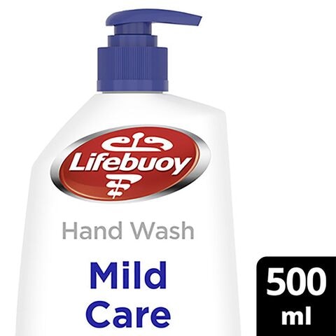 Lifebuoy Anti-Bacterial Liquid Hand Wash Moisturizing for sensitive skin Mild Care For 100% stronger germ protection 500ml