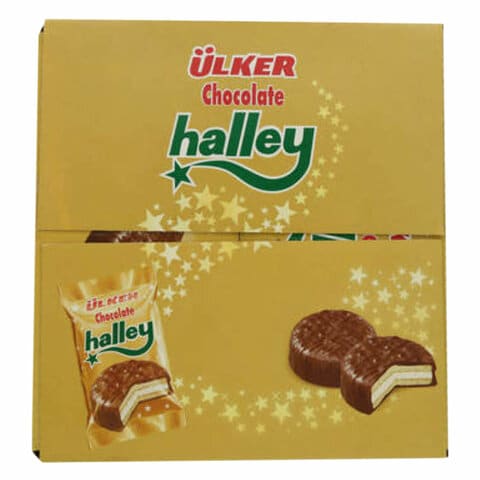 Ulker Halley Chocolate Biscuit 26g Pack of 24