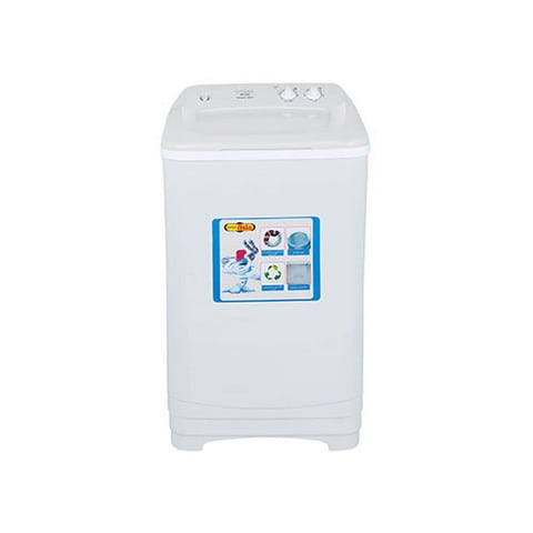 Super Asia Top Load Semi Automatic Washing Machine SD-540 White &amp; Grey