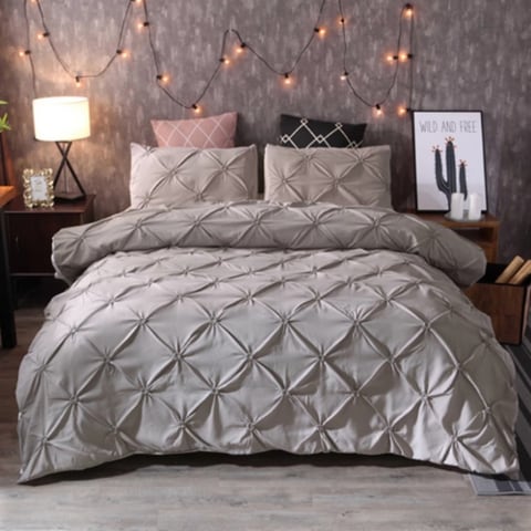 Grey duvet deals cover single